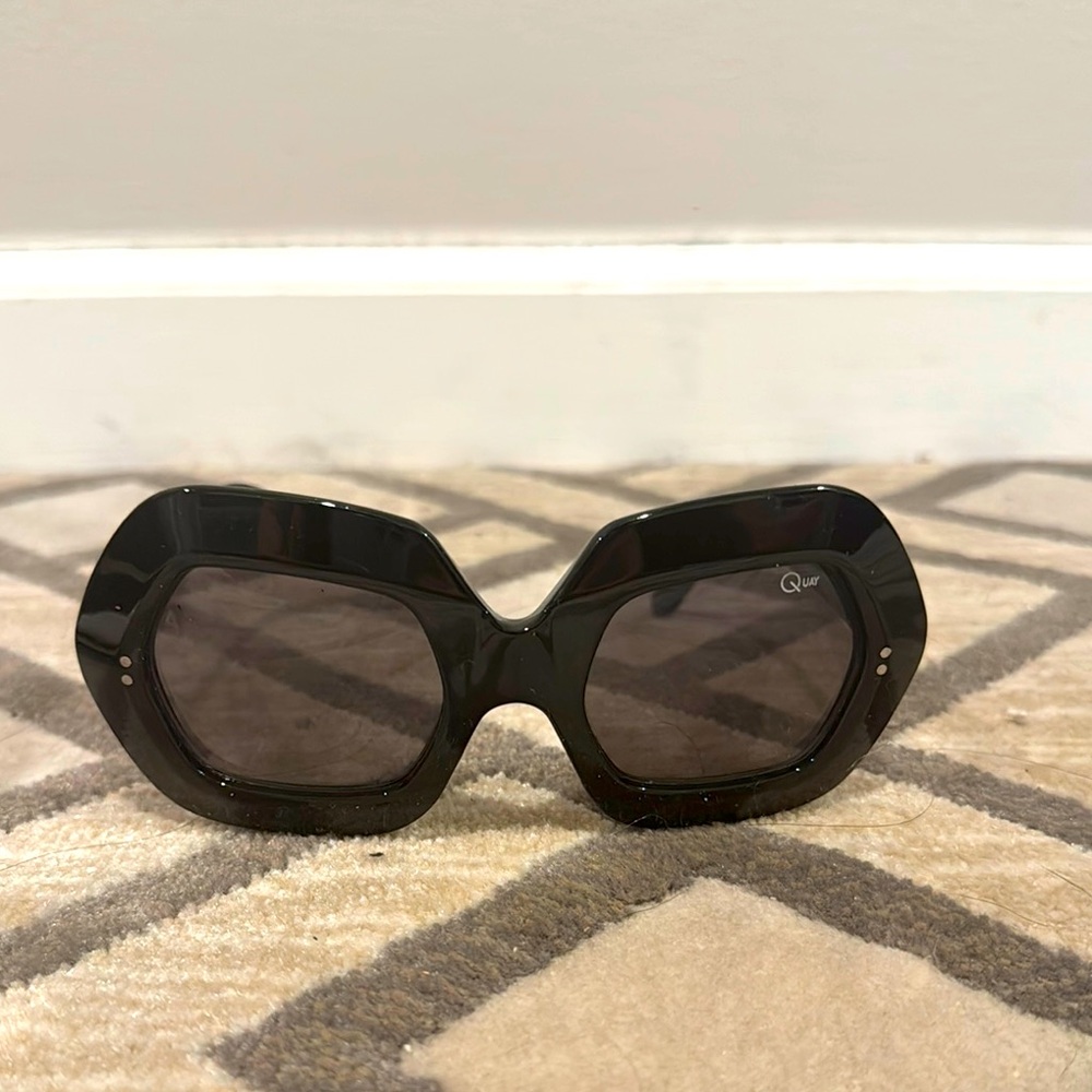 Quay Australia Black Oversized Sunglasses